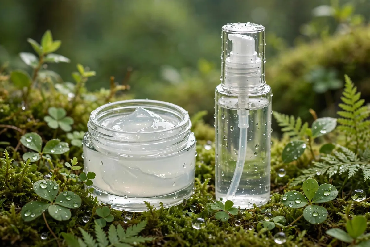 Lightweight gel moisturizer and toner products for the best skincare routine for oily skin