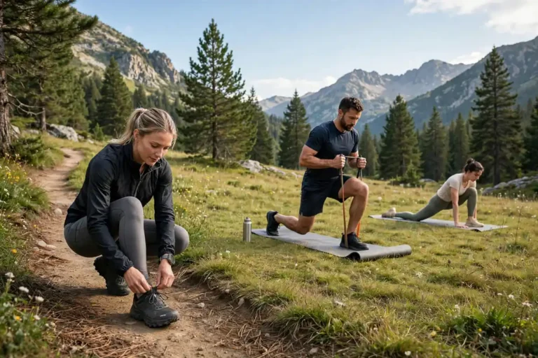 Athletic shoes lined up for different types of workout training